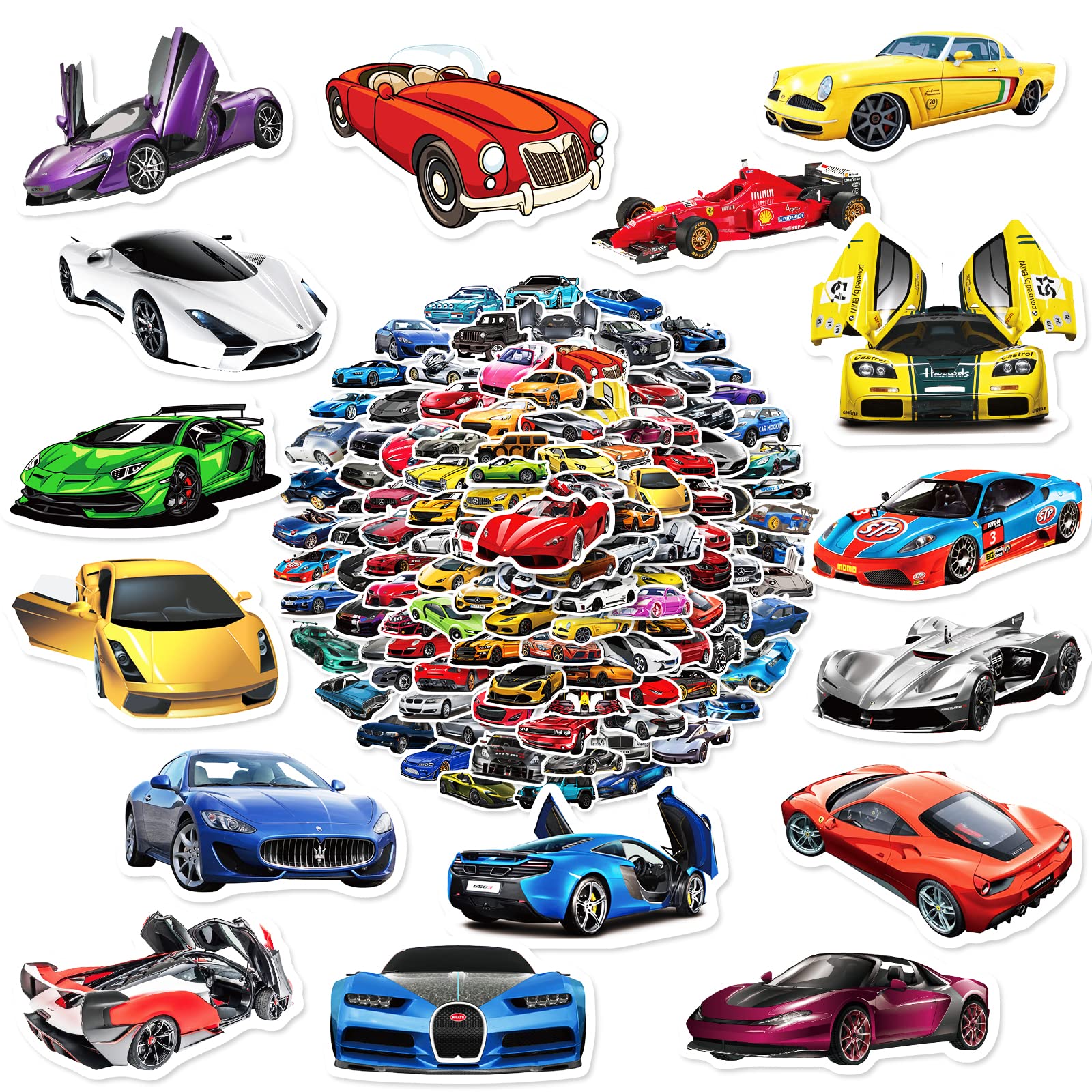 Buy JDM Racing Car Stickers 150PCS Vinyl Sticker Packs, Waterproof