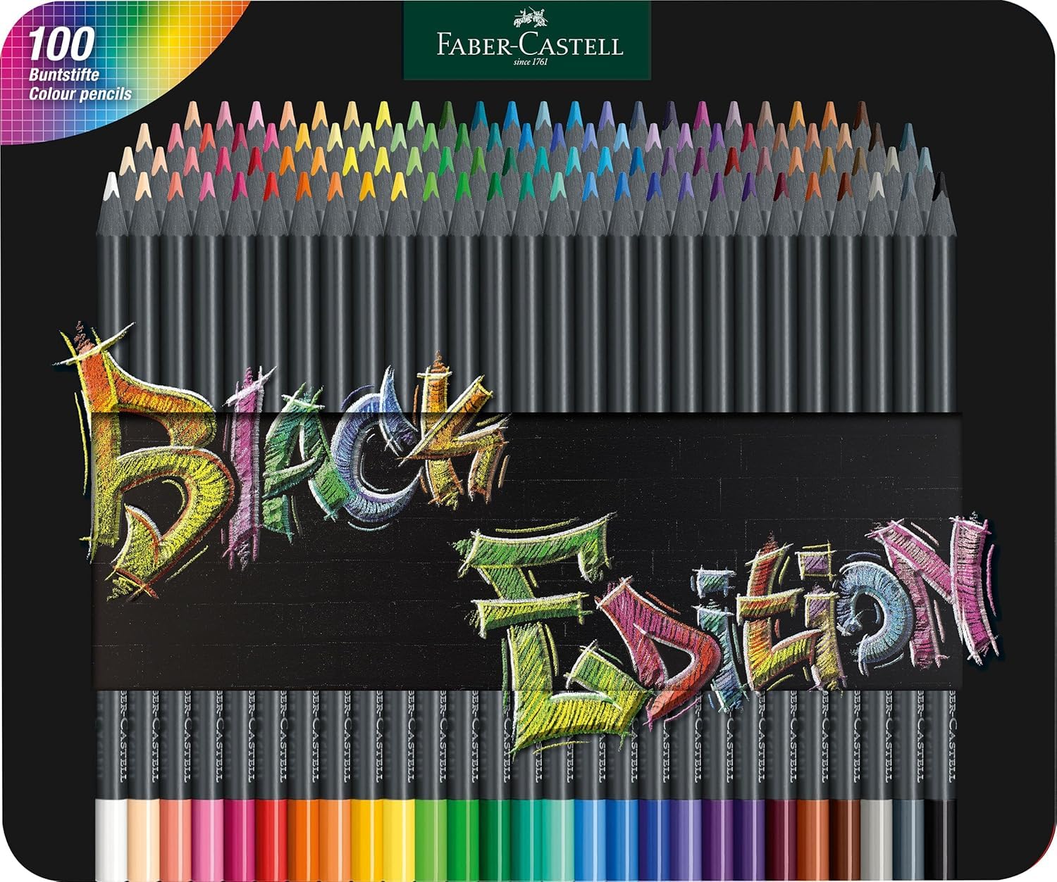 あおとさん専用Faber-Castell Black Edition 100色 Amazon.com: Faber-Castell Black Edition Colored Pencils
