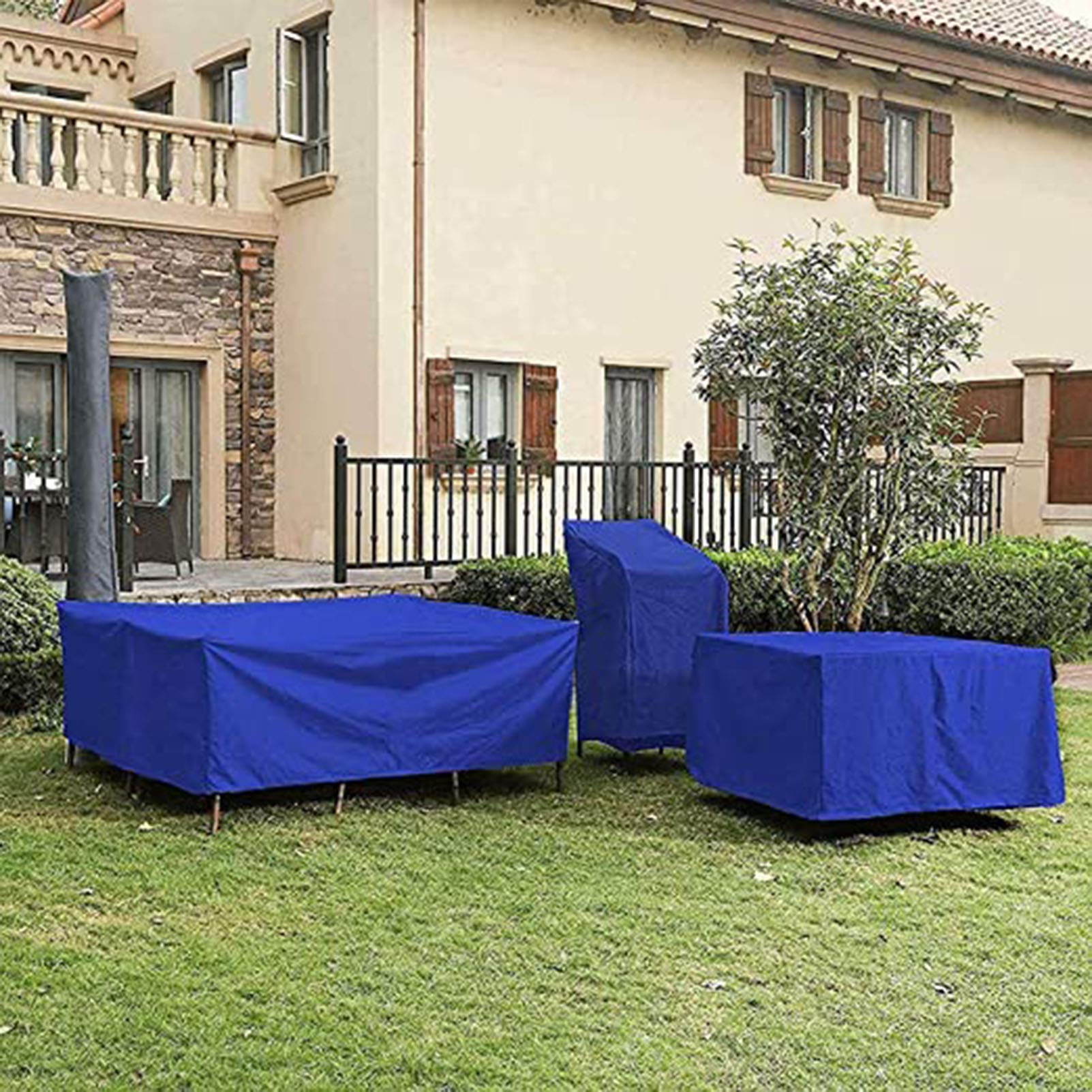 Fodere per mobili da Giardino Antivento 210x110x70cm, Fodere per Patio Impermeabili, Fodere per mobili da Esterno, Pioggia e Neve Antipolvere Antivento durevoli e comode