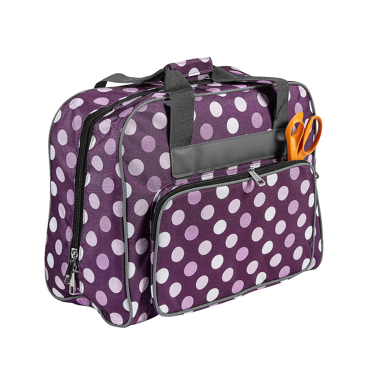 Purple Polka Dot Sewing Machine Bag