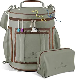 10. Hearth & Harbor Crochet Bag Organizer - Sage Green