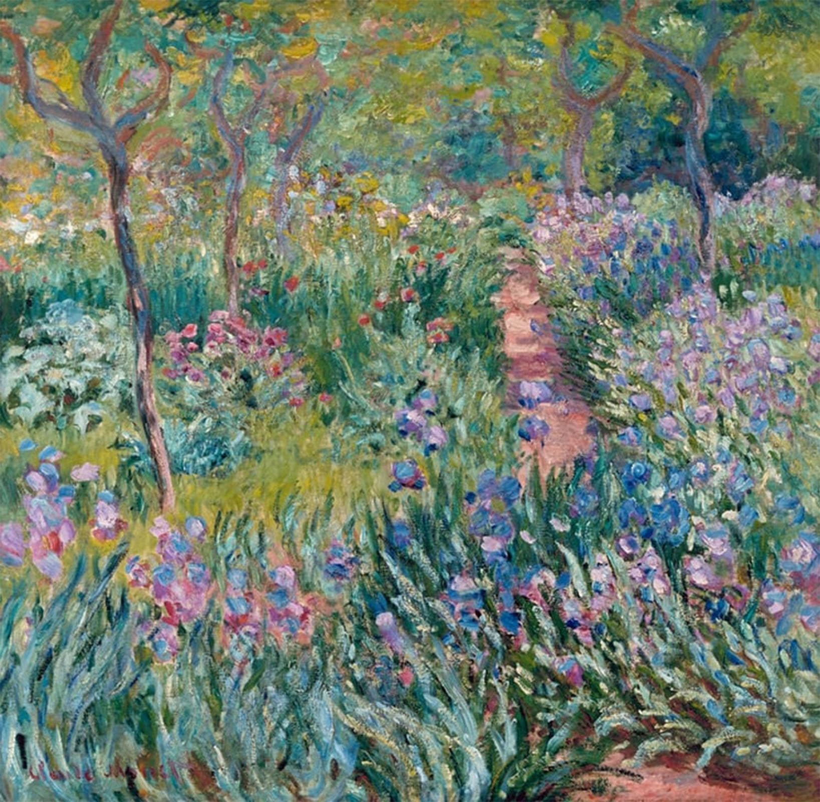 ARTXLXXBN Famous Prints Artwork Pictures Poster Painting Art Giverny Le Printemps by Claude Monet Artwork Landscape Pictures for Home Decor 60x90cm
