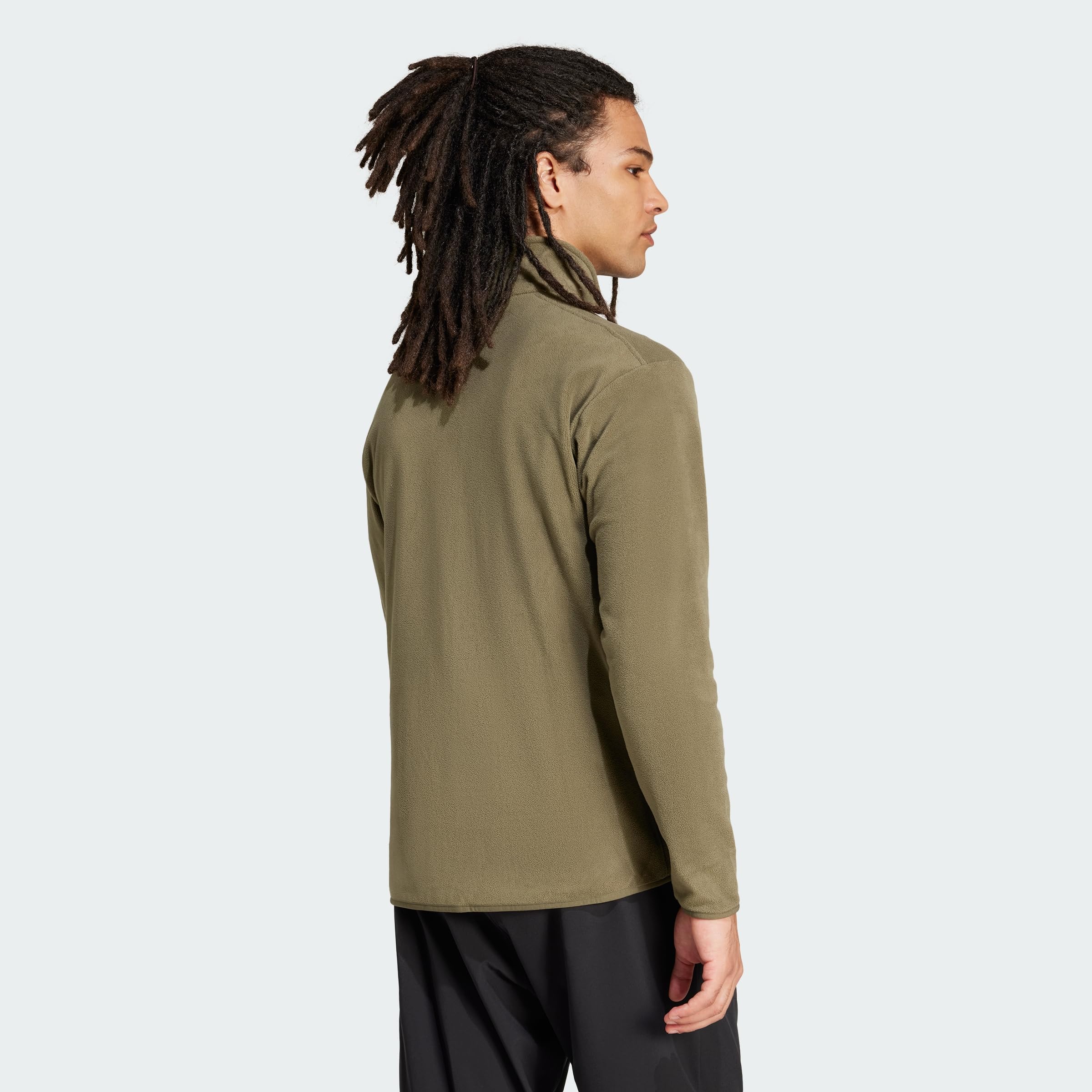 adidas Men's Chaqueta de felpa con cremallera Multi Essentials