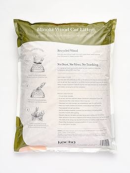Amazon.com : KOCHO Hinoki Wood Cat Litter, Upcycled, Ultra
