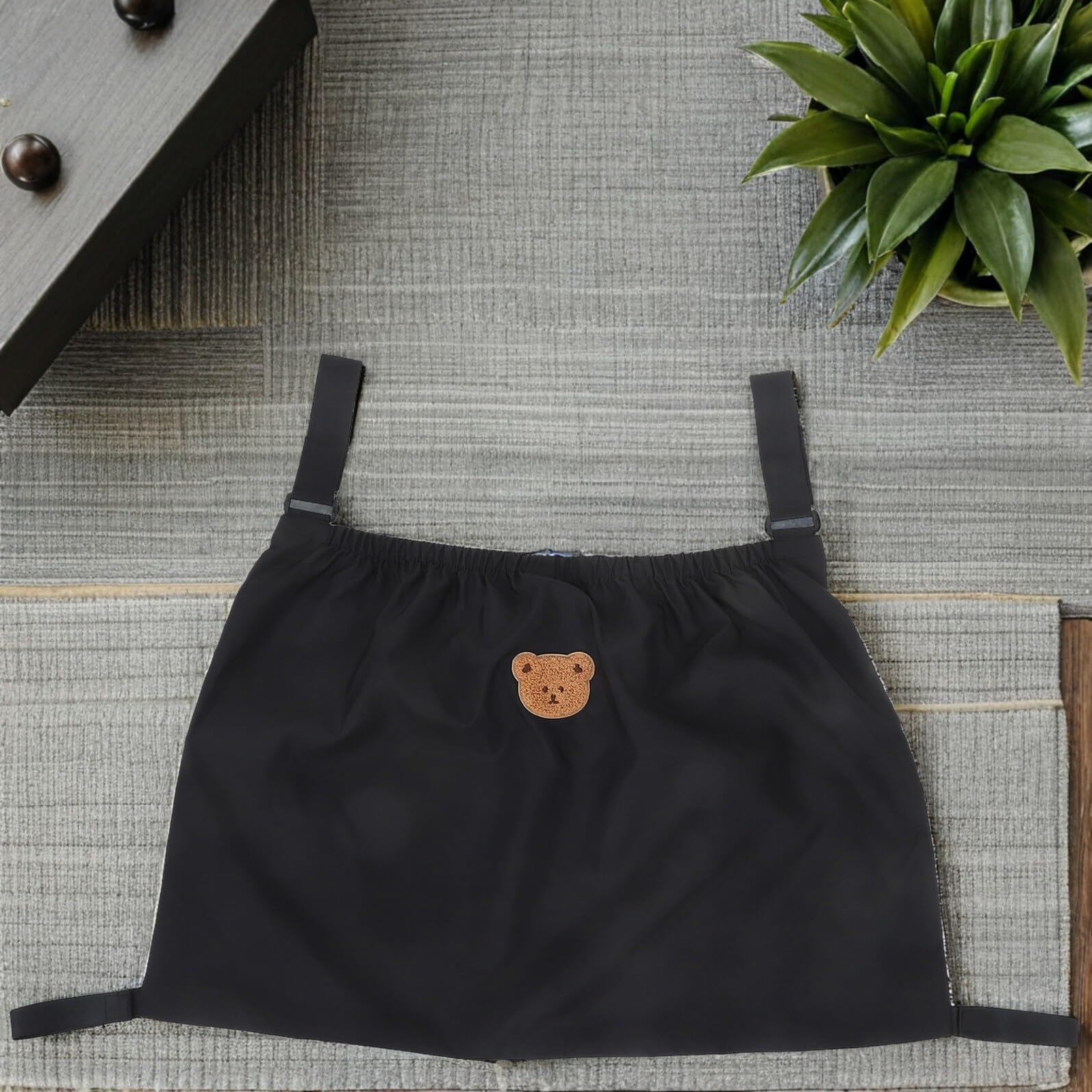 KOMBIUDA per passeggino cesti appesi sacca passeggino per pannolini organizer stoccaggio nylon Nero