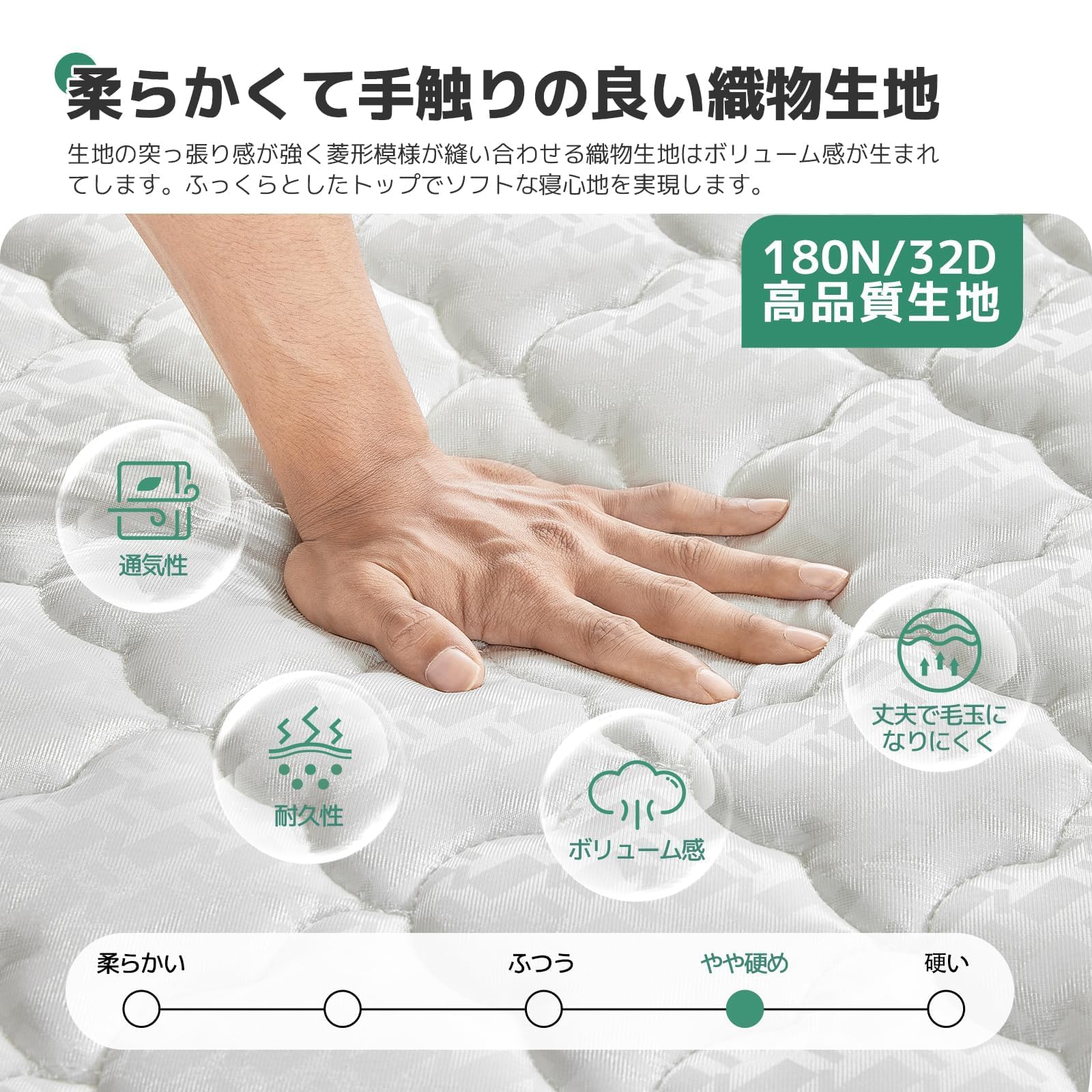 Amazon.co.jp: マットレス セミダブル 極厚20cm 硬め ポケットコイル