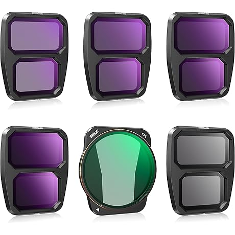STARTRC ND Filters Set for DJI Air 3 Accessories (UV, CPL, ND8, ND16, ND32, ND64)