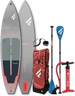 FANATIC RAY AIR SLT 11,6 SUP 2025 Grey/red inkl. Pure Adjustable 3-Piece Paddel