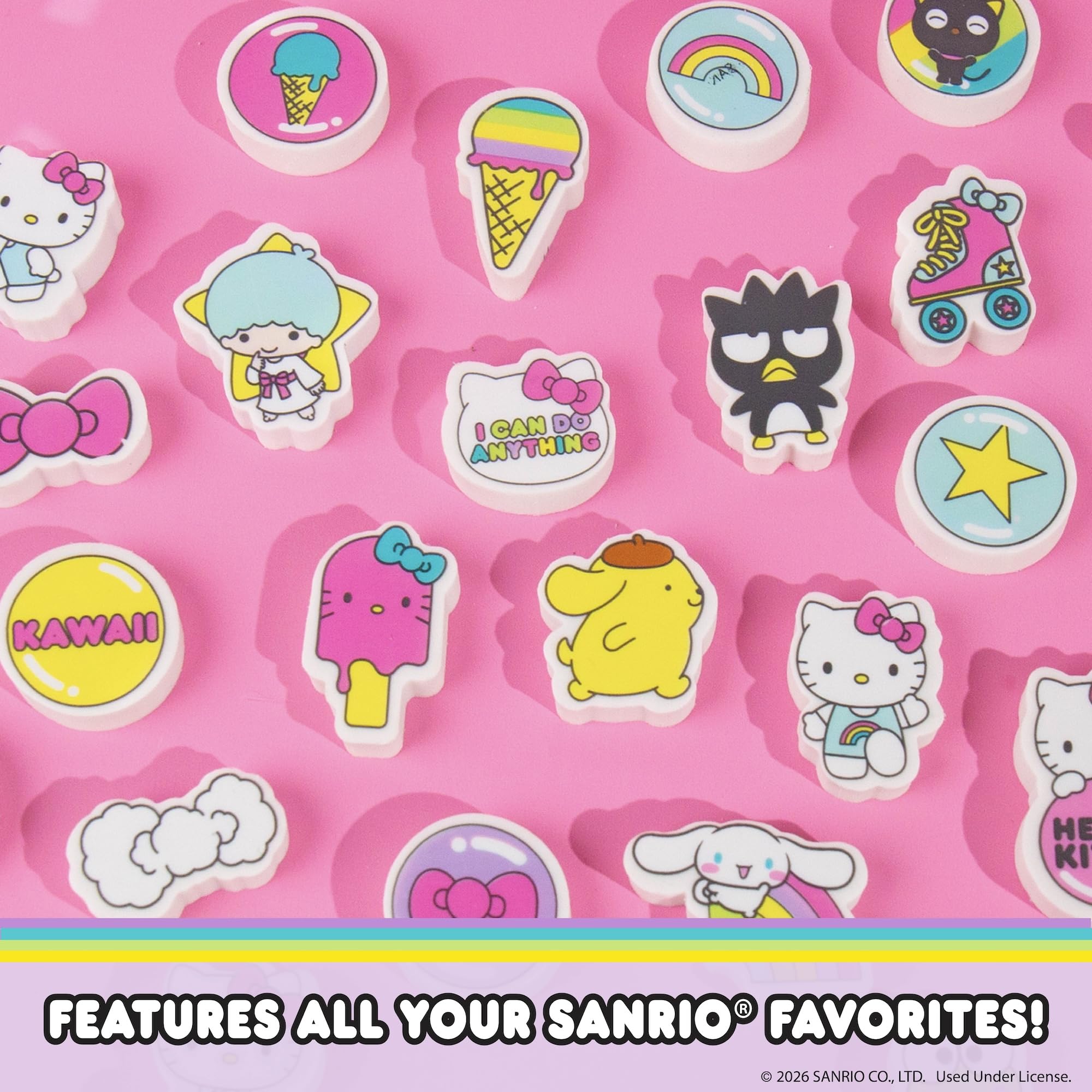 Amazon.co.jp: ハローキティ & フレンズ ミニ消しゴム 25個 マイ
