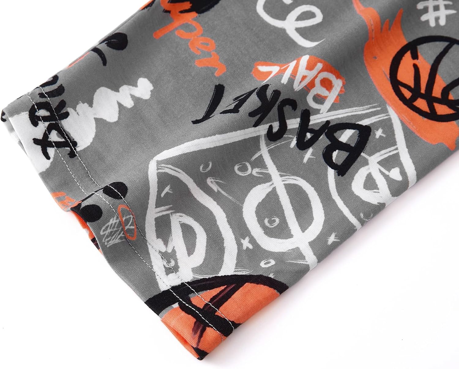 Beezizac Big Boys Pajamas Teal & Navy Face 2-Piece Fun Short Sleeve & Pants PJ Set Kid Cozy Sleepwear Size 6-18 - Image 6