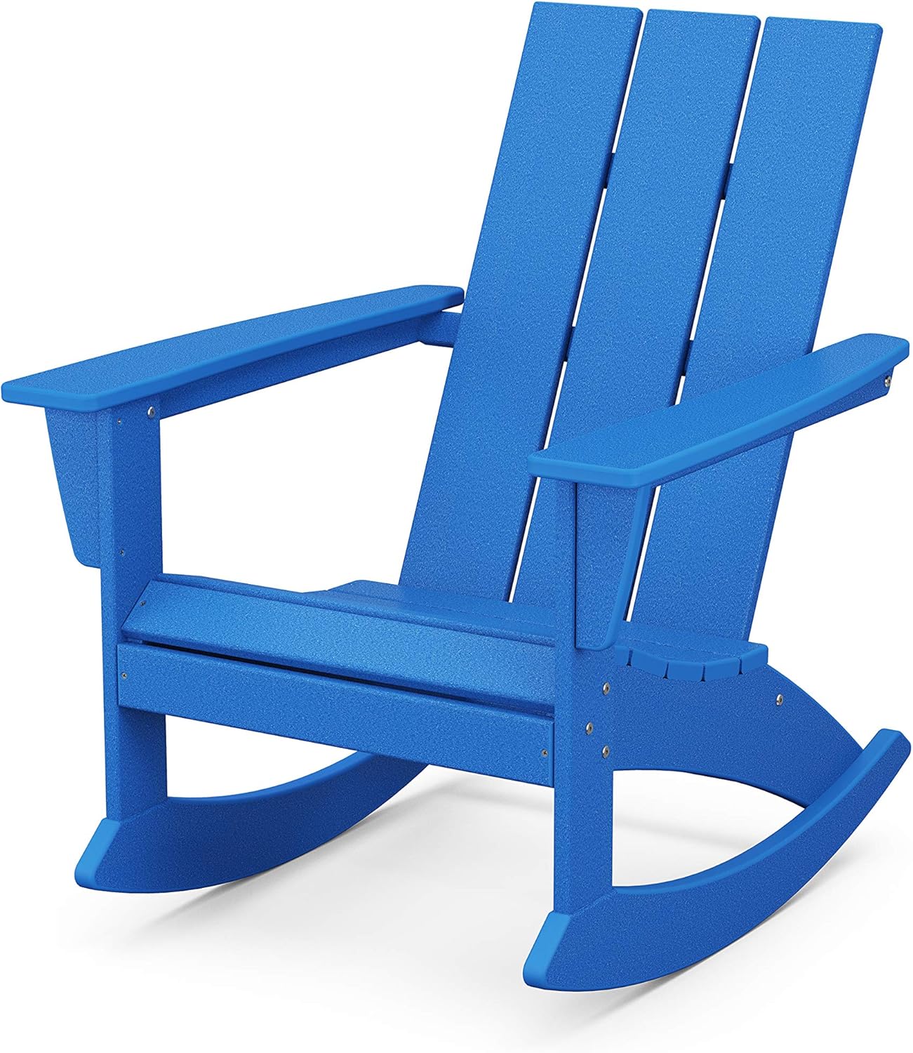POLYWOOD® Modern Adirondack Rocking Chair, Black