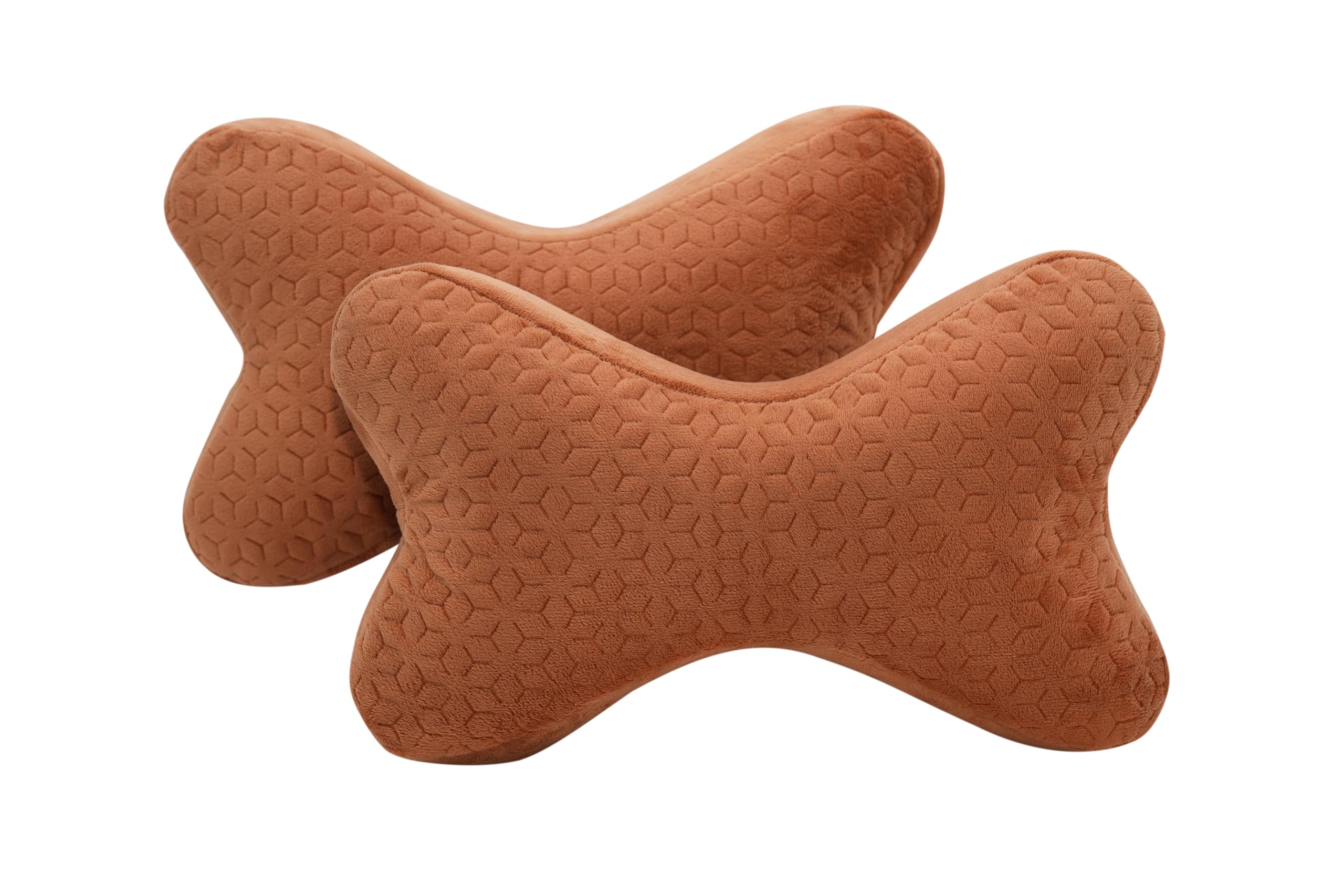 AutoFurnish Plush Car Neck Rest Pillow | Ultrasoft Memory Foam Pillow for Comfortable Car Rides | Superior Neck Support Cushion | Relieves Neck Pain & Improves Posture | Washable Velvet Cover |