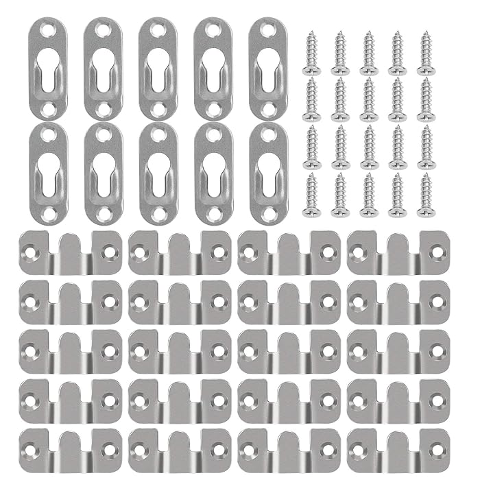 Buy BIGKASI Flush Concealed Mount Brackets Interlocking Photo Frame