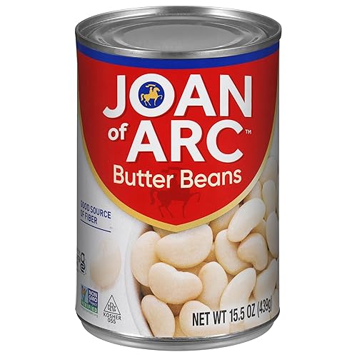 Joan of Arc Frijoles, granos de mantequilla, 15.5 onzas (paquete de 12)