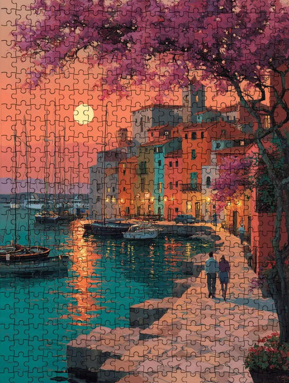 Spacer Dla Par, Klasyczna Puzzle 5000 Sztuk Dorosłych BLQSBGA7-398 | Wyzwanie Zagadki, Gry Logiczne Cała Rodzina, Stres, Wystrój Domu Miłośnicy Puzzle