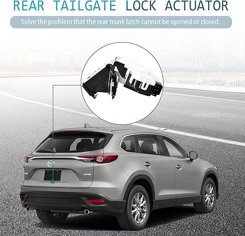 Miniatura 7 de Actuador de bloqueo de la puerta trasera del maletero compatible con Mazda 3 2010-2015 CX-5 2013-2016 CX-9 2016-2019, reemplazo 937-716, G33M62310,