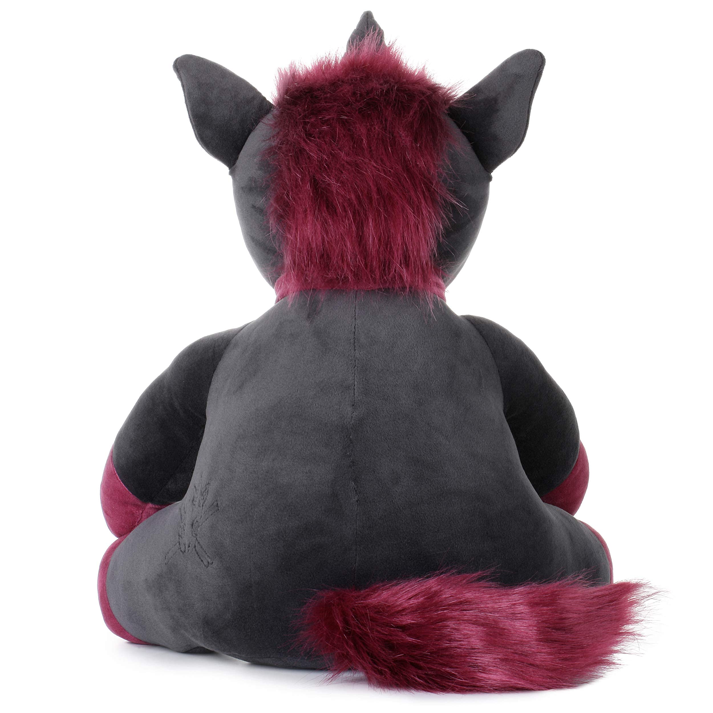 corimori - Ruby das Punk-Einhorn, XL Plüschtier für Jungen und Mädchen, 45 cm, Schwarz