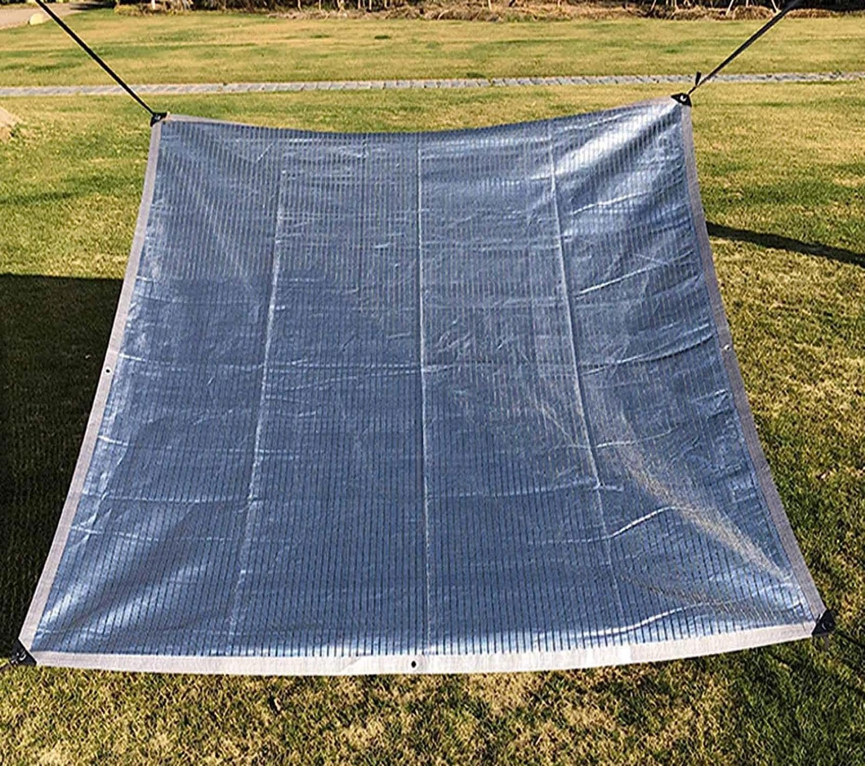 WQPMNYG Aluminet Shade Cloth 90% UV Resistant Sunblock Net for Garden Patio Lawn Greenhouse Reflective Mesh Tarp for Plant Cover 4x10m (13.1x32.8ft)