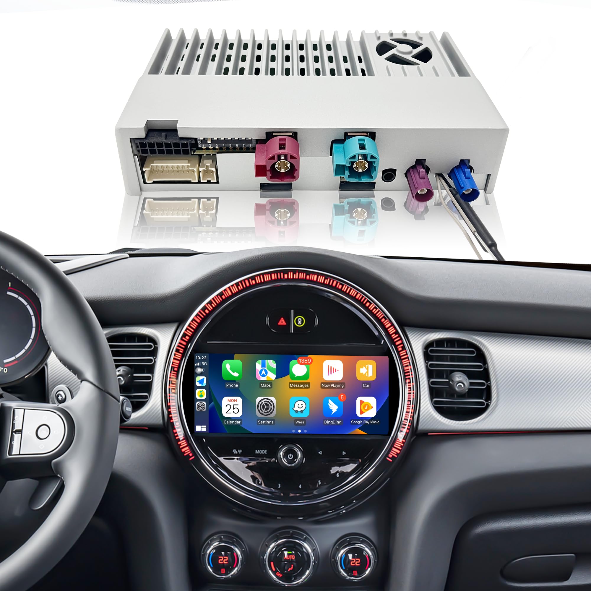 CarPlay Adapter for Mini Cooper NBT EVO Android Auto Screen