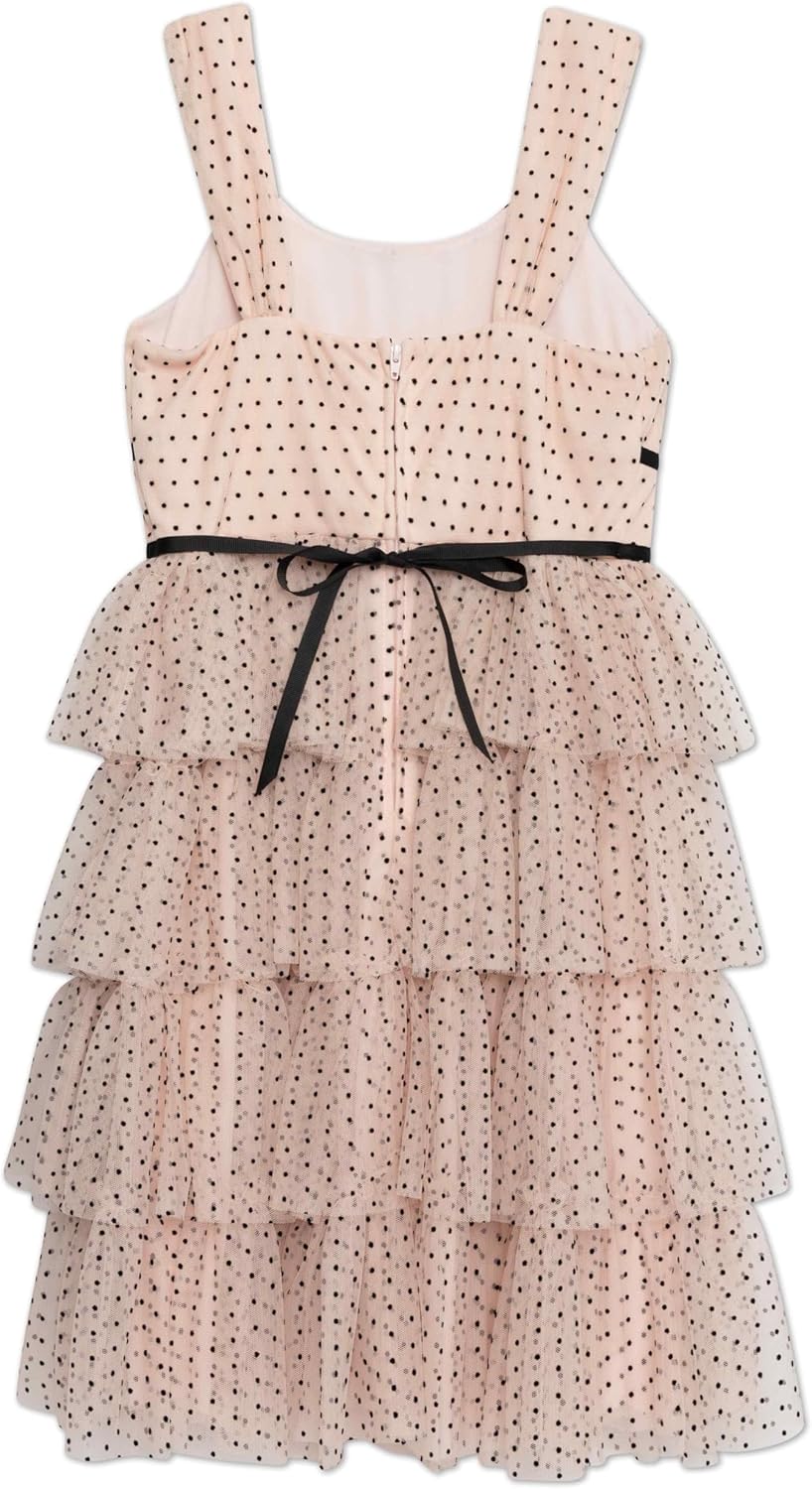 Speechless Girls' Sleeveless Tiered Tulle Midi Party Dress - Image 2