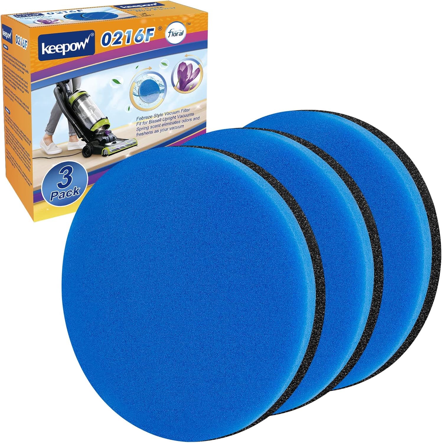 KEEPOW Febreze Vacuum Filter Compatible with Bissell