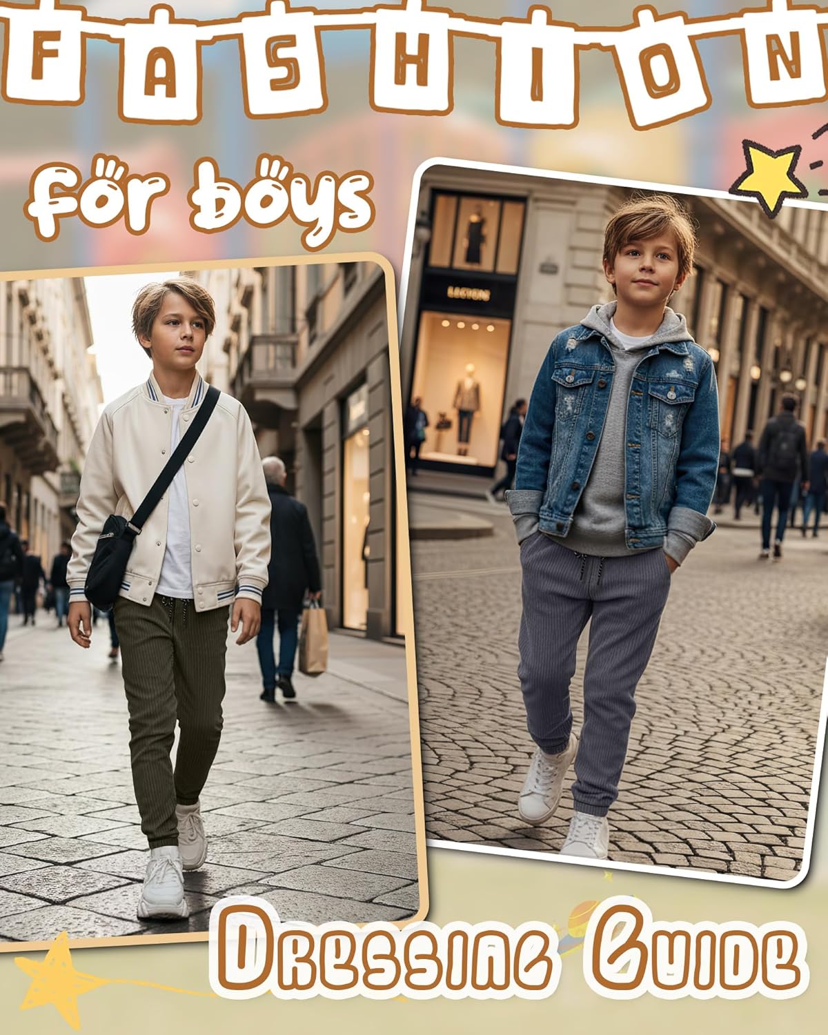 3 Pack Boys Joggers Kids Corduroy Sweatpants Casual Elastic Waist Drawstring Athletic Uniform Pants with Pockets - Image 4