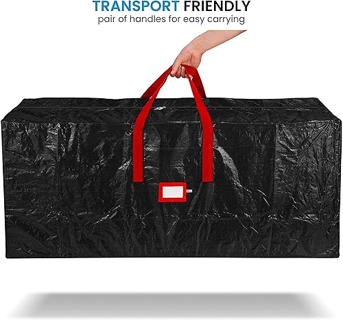 Vista 28 de Bolsa de almacenamiento Zober para árbol de Navidad artificial, almacena árboles de hasta 9 pies de altura, también puede almacenar inflables