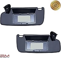 Vista 2 de Visera parasol 2M PLASTIC para Chevy Blazer S10 1995-2005, para conductor y pasajero, calidad OE (negro)
