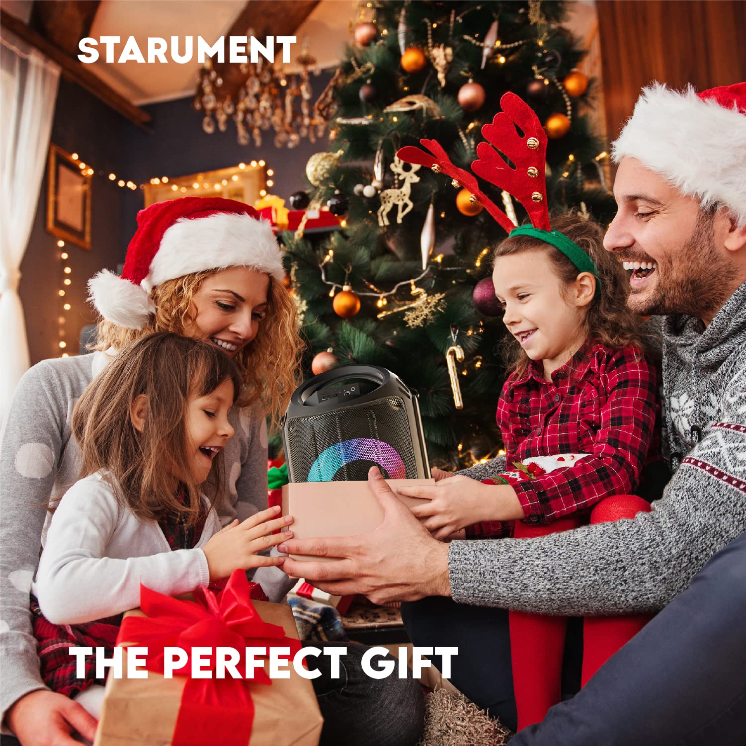 STARUMENT Karaoke Machine for Kids with Bluetooth Rechargeable