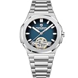 Pagani Design YS025 Men&apos;s Automatic Watch Skeleton Dial Tourbillon-Style E3251 Movement Sapphire Crystal 100M Waterproof Stainless Steel Luxury Sports Watch