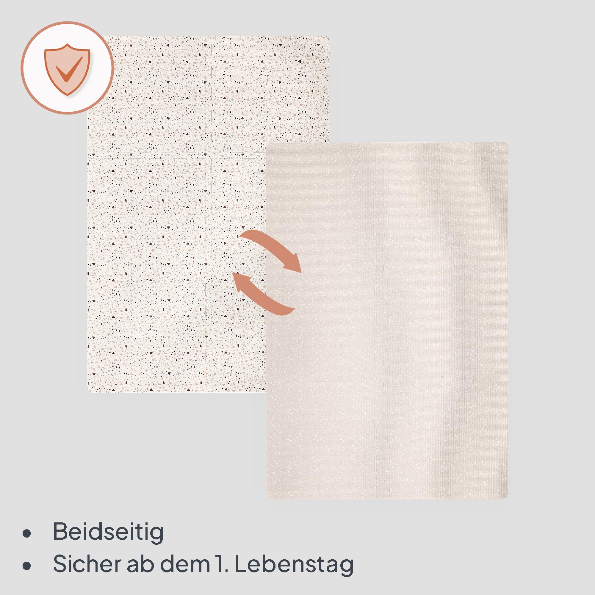 LIONELO YOKA Puzzle-Spielmatte 6-teilig für Babys, 173 × 116 x 1,5 cm | für Kleinkinder, doppelseitig, ungiftig & geruchlos, rutschfest, leicht zu reinigen