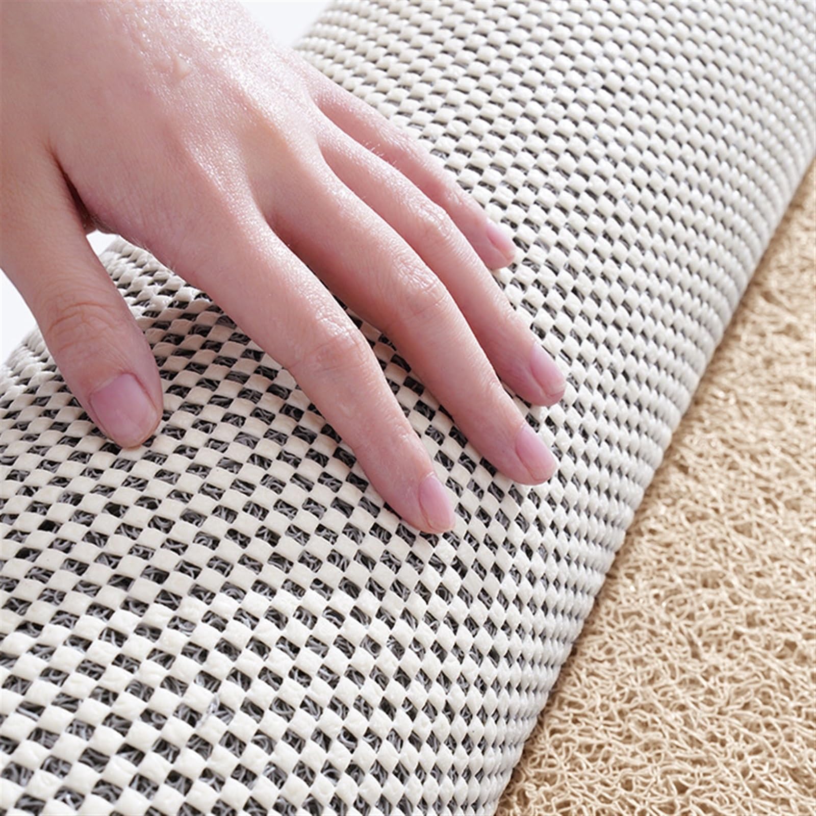 Alfombrilla segura para ducha, antideslizante, segura, la mejor alfombrilla de baño antideslizante, alfombrilla segura para bañera y ducha (blanco, 60 x 60 cm)