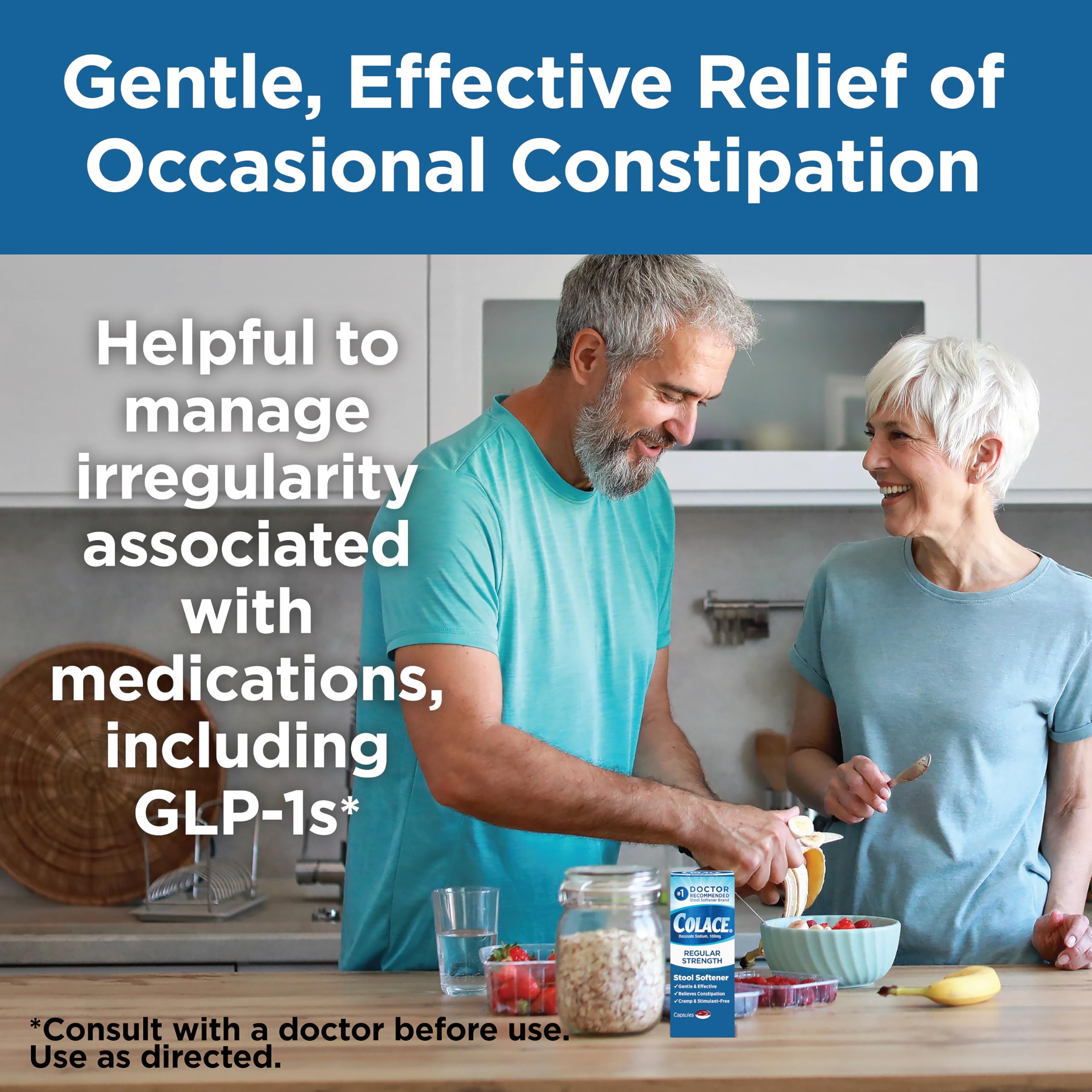 Colace Stool Softener Constipation Relief 100 mg, 100 Capsules — Amazon image 8