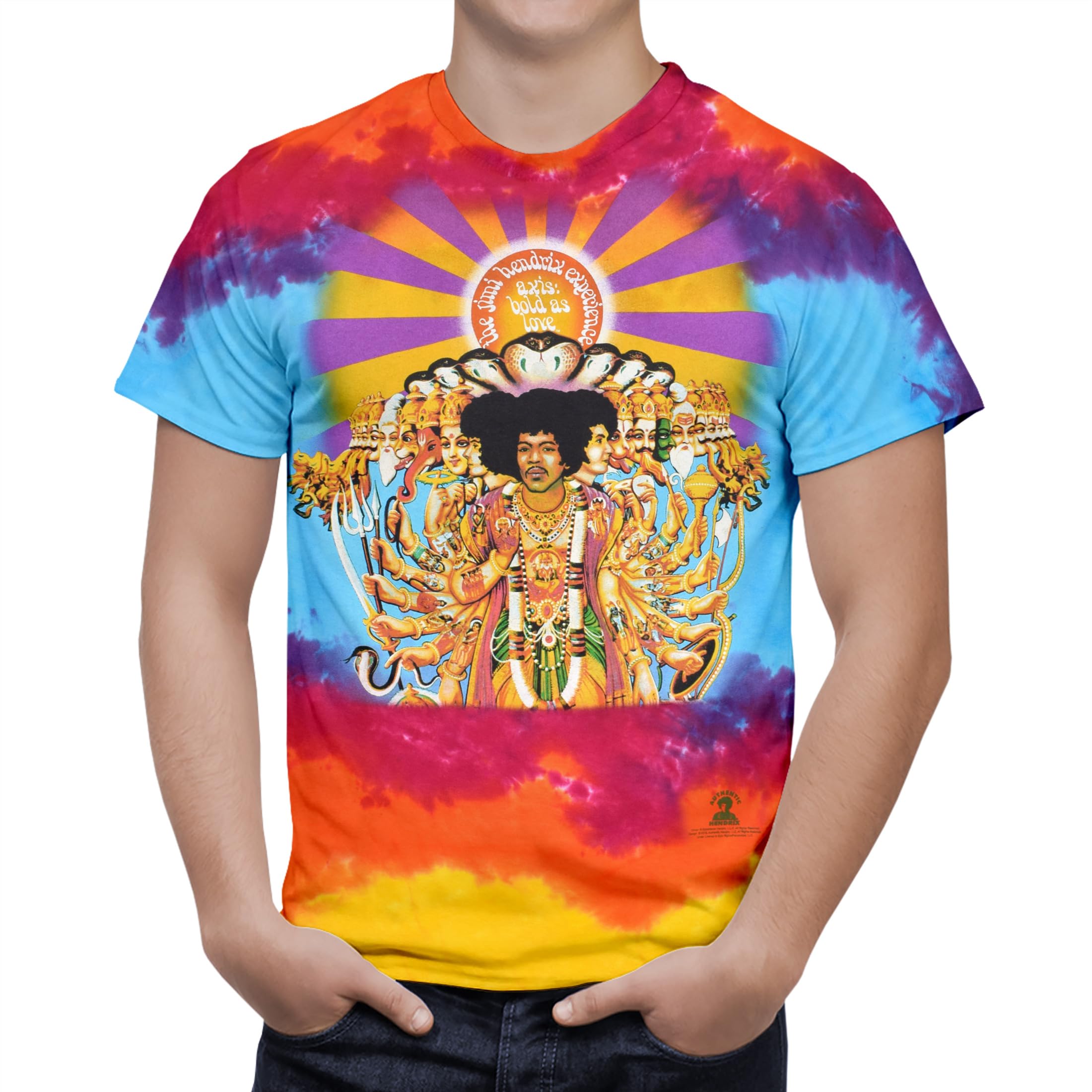 Liquid Blue Men's Jimi Hendrix Axis Bold As Love T-Shirt
