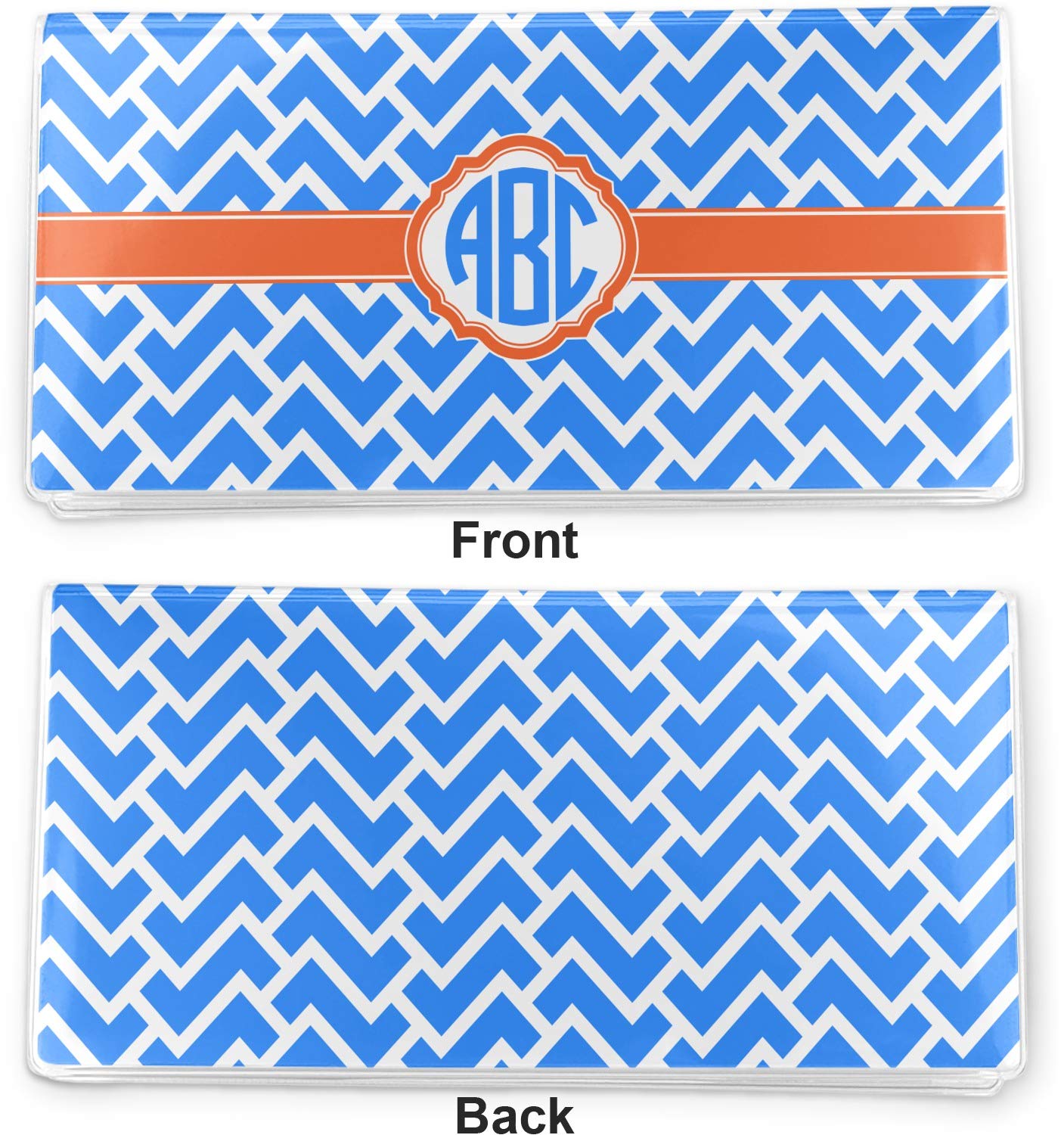 YouCustomizeIt Personalized Zigzag Vinyl Checkbook Cover