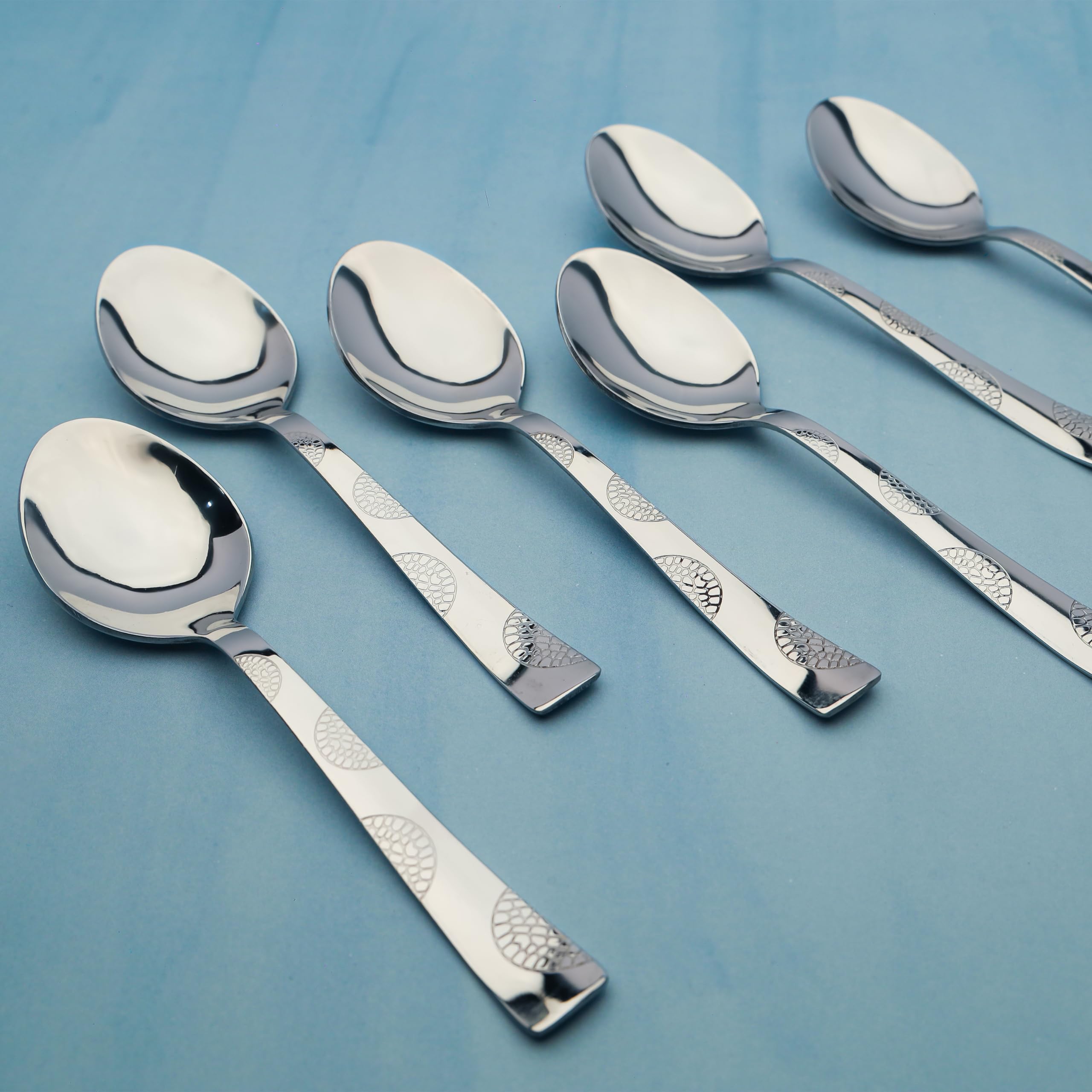 Stainless Steel Tea Spoons - Luxury Cutlery Set -10
