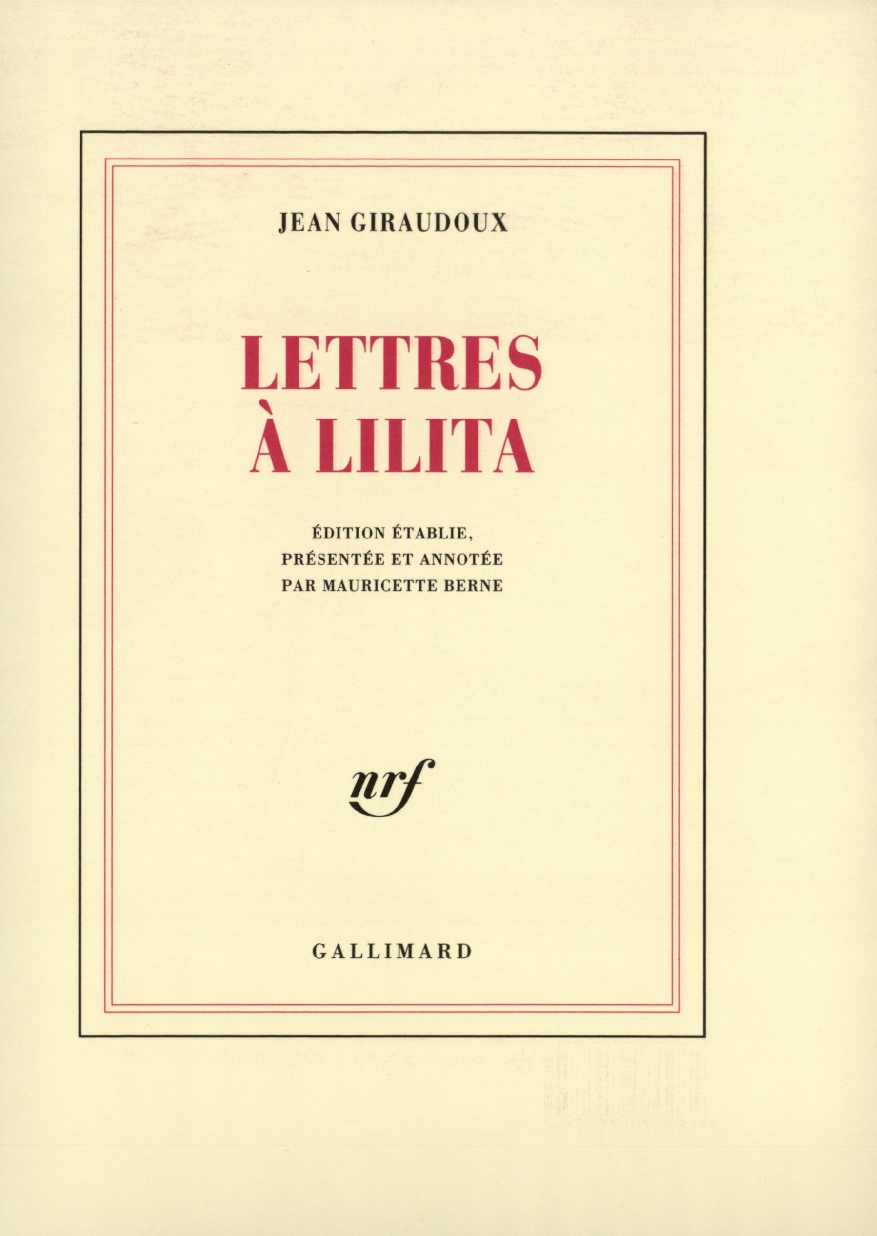 Lettres à Lilita: (1910-1928)