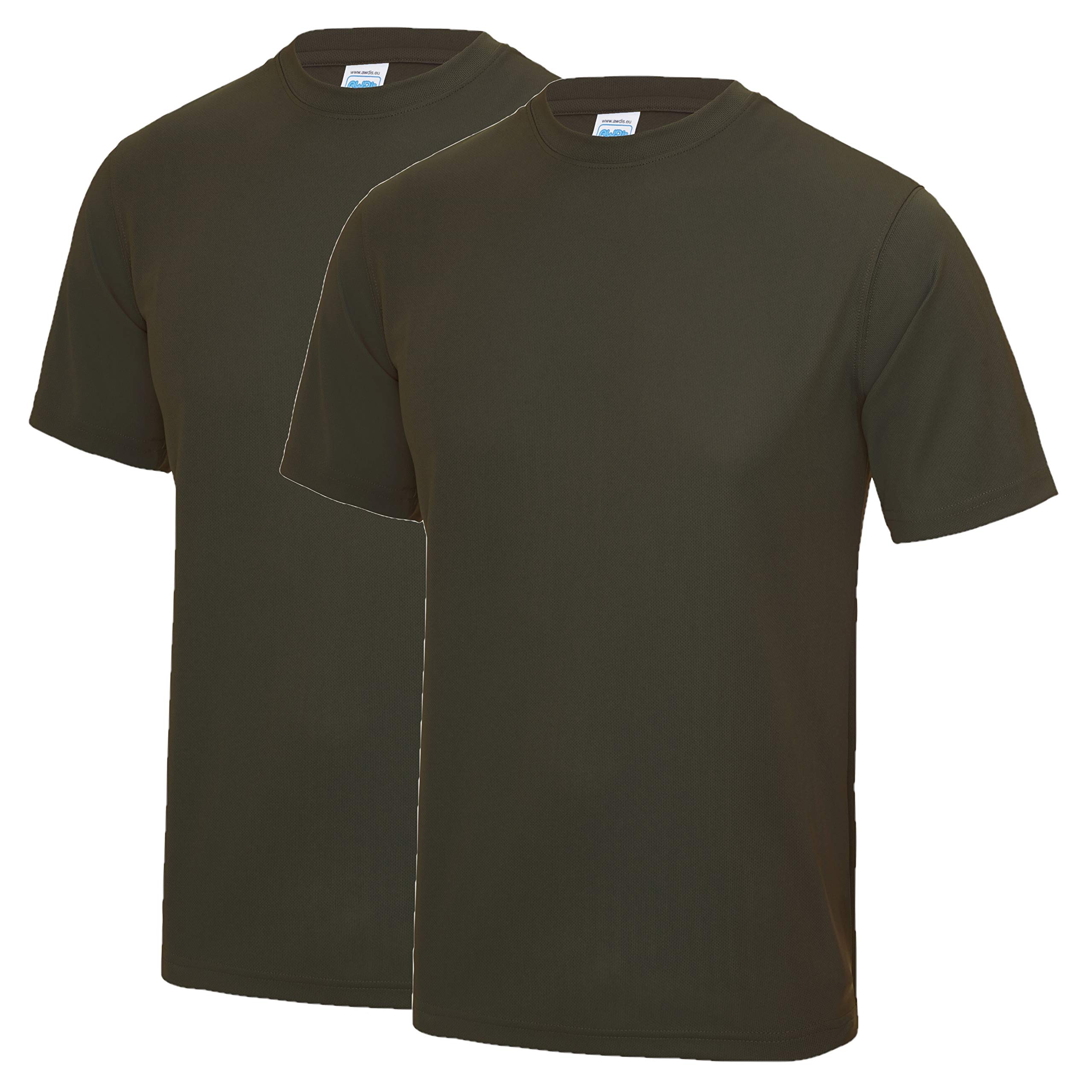 AWDis Just Cool JC001 Cool T 2 Pack - Olive - X-Large