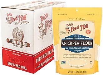 Chickpea Flour, 16oz (Pack of 4) - Non GMO, Vegan, Keto Friendly Friendly, Kosher