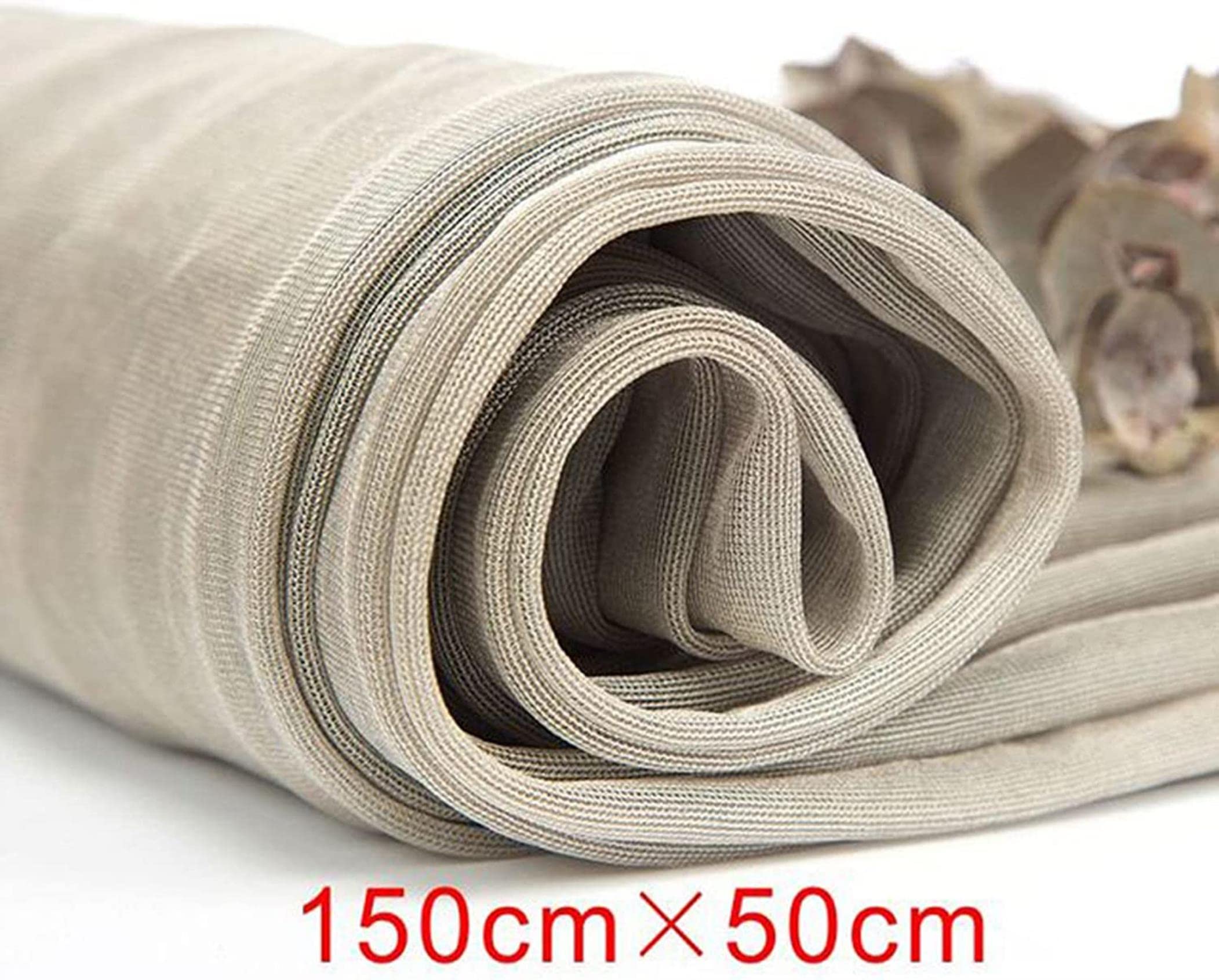 CNPRAZ EMF Reducing Nano Silver Fiber Mesh, Blinding Signal Radiation Protection Canopy, Tissu tricoté Durable pour moustiquaire