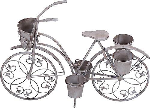 Deco 79 68767 pie metálico para bicicleta 36 x 26 pulgadas