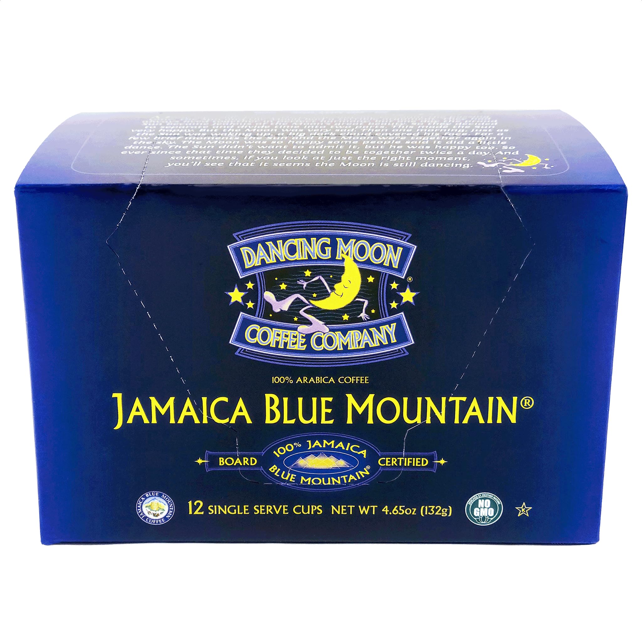 (2 Pack) Dancing Moon Brand, 100% Pure Jamaica Blue Mountain Coffee Pods - for Keurig KCup Brewers, Medium Roast