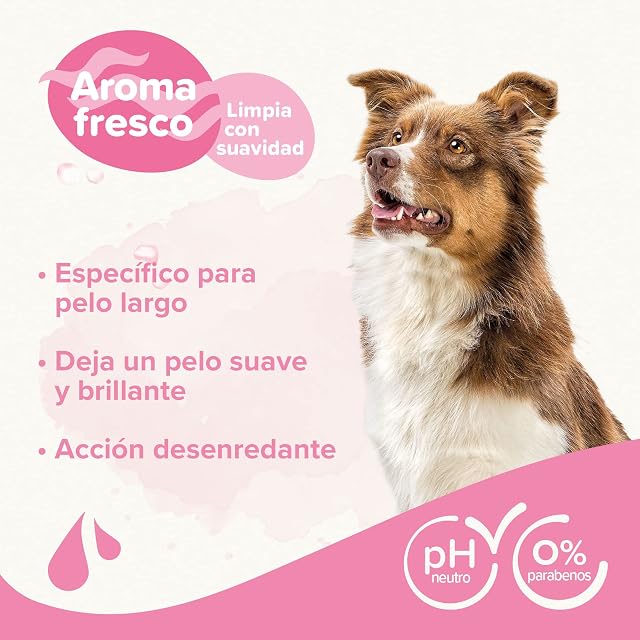 Foto 3 de 7 de Beaphar Champú Perros Pelo Largo 250ml - Extractos Naturales de Aloe Vera y Aceite de Almendra