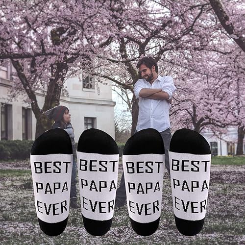 Miniatura 4 de LEVLO Calcetines para papá El mejor regalo del día del padre para papá, tío o abuelo Regalo de cumpleaños para hombre