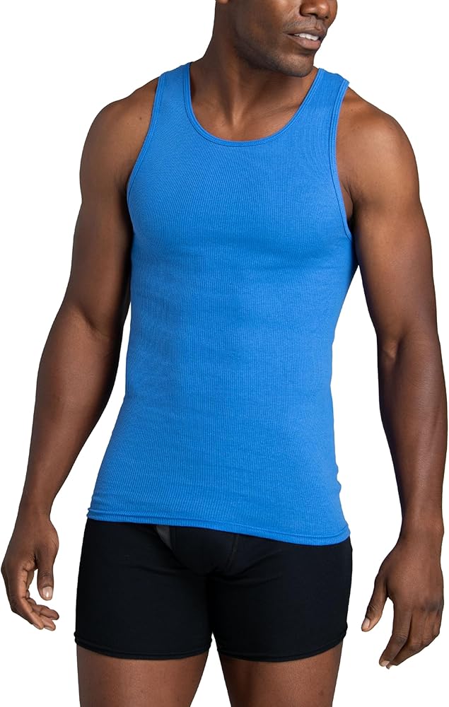 Amazon.com: Fruit of the Loom Men's Tag-Free Tank A-Shirt, 6
