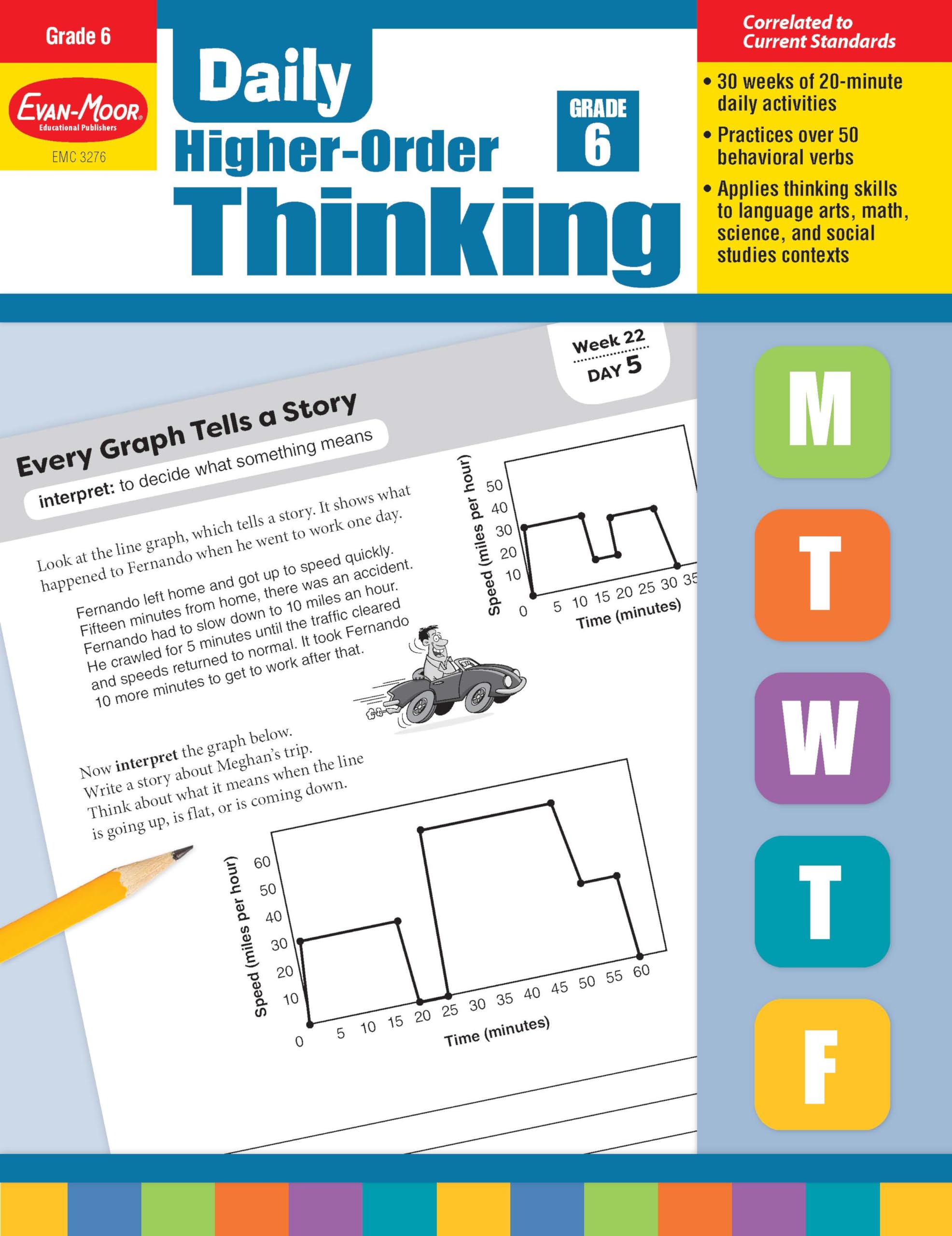 Evan-Moor Daily Higher-Order Thinking, Grade 6 Teacher Edition