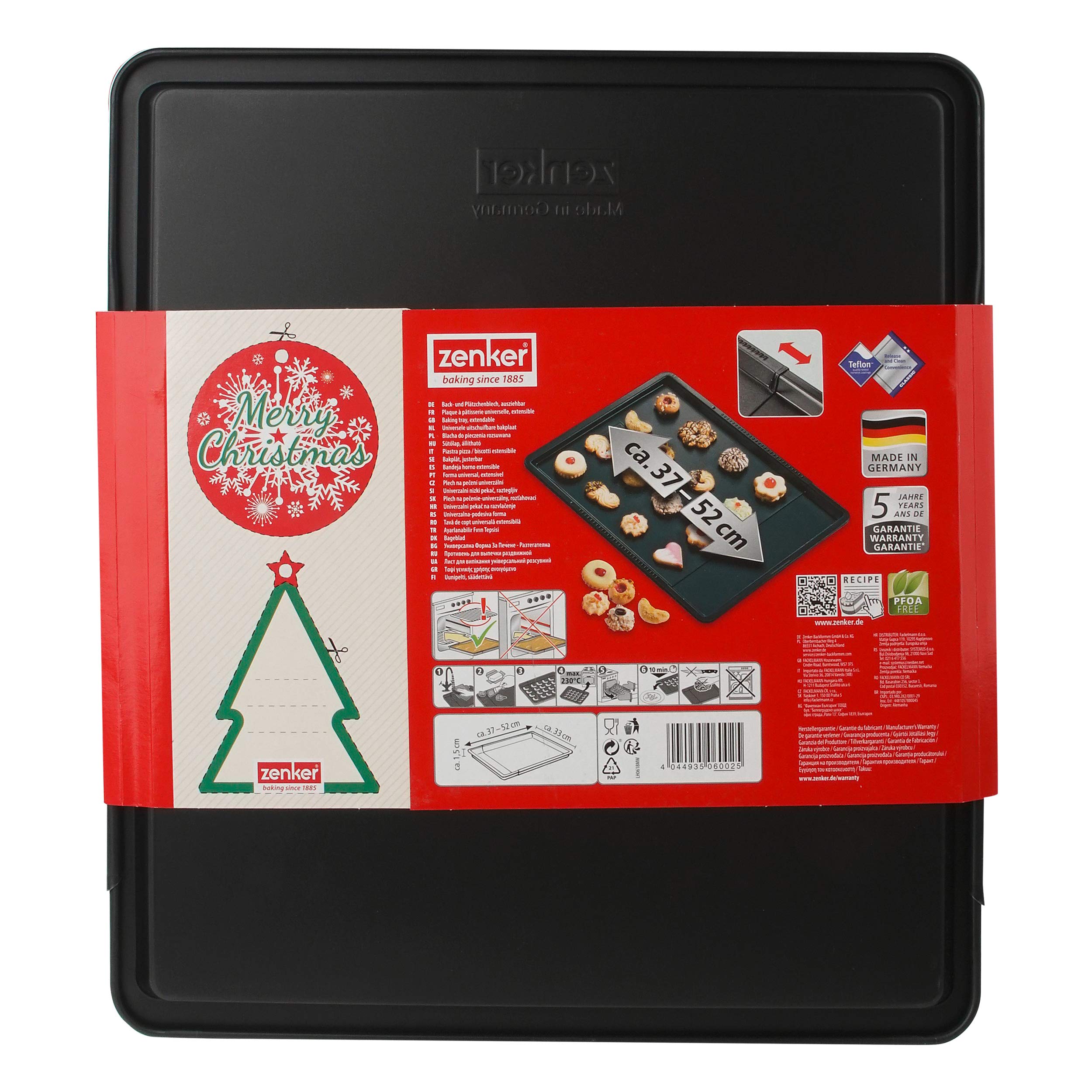 Zenker Cookie Baking Tray, Sheet steel with non-stick coating