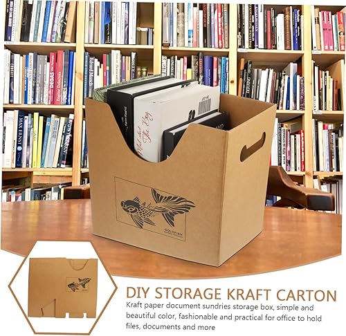 Miniatura 9 de Milisten Caja de archivador de caja, caja de almacenamiento de libros, estantes de archivos para escritorio, organizador de juguetes, cubos de