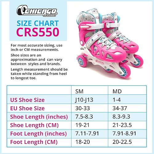 Miniatura 6 de Chicago Inline Training Roller Skates with Protective Gear for Kids – Durable, Top Performance Roller Blades - Wrist Guards, Kneepads & Backpack–