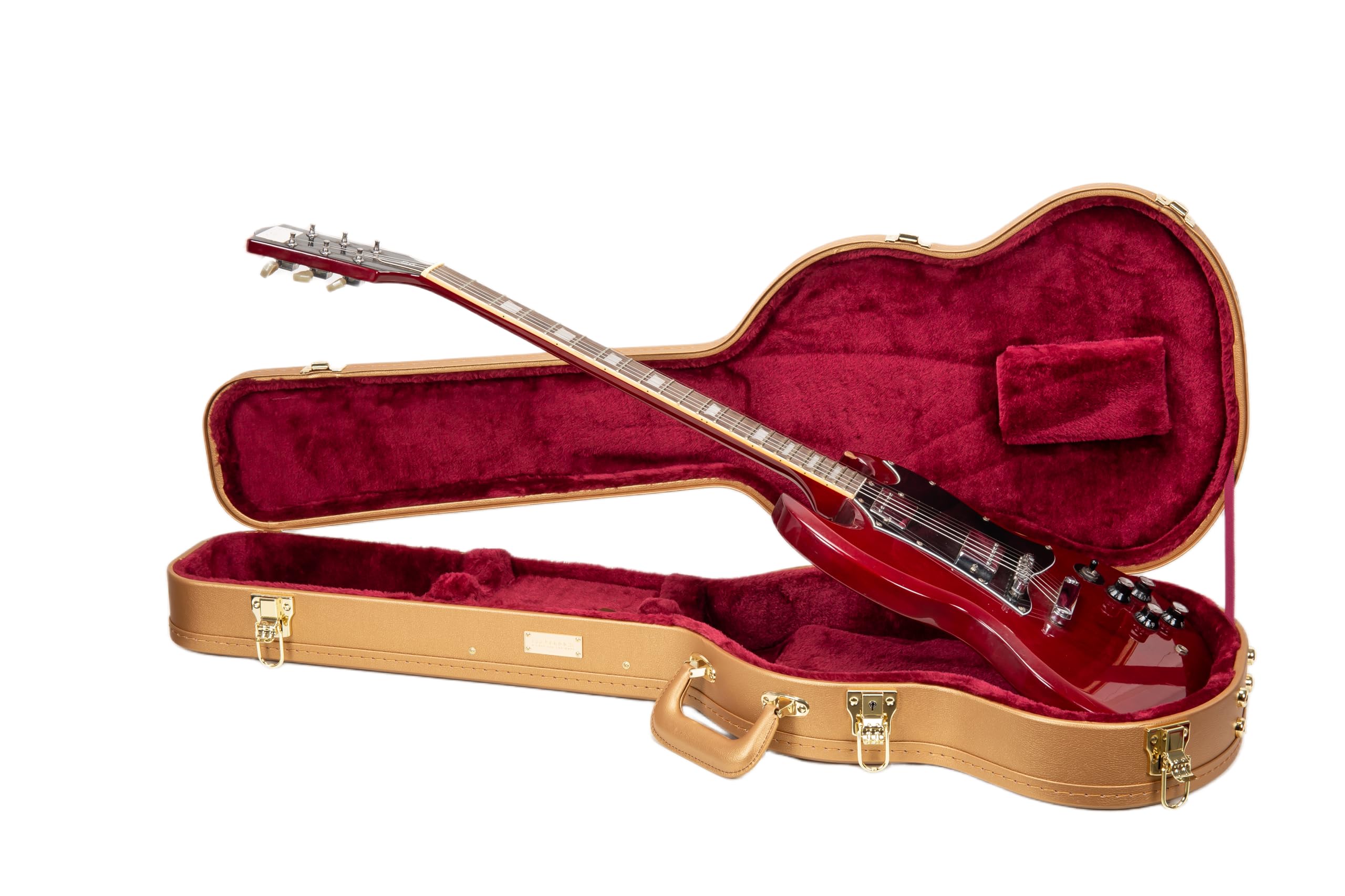 Amazon.com: Crossrock Wooden Electric Guitar Case for Gibson SG